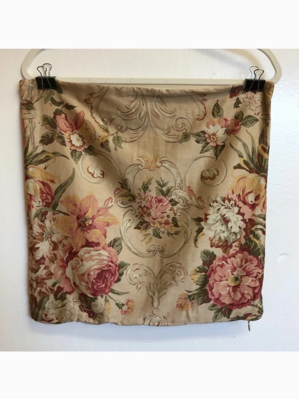 Ralph Lauren Guinevere cotton sateen floral print decorative throw pillow cover